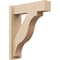 Ekena Millwork 5 1/2-in W x 18-in D x 22-in H Funston Block Rough Cedar Woodgrain TimberThane Outlooker, Primed Tan OUTUR055X18X22FST44RCPR - alternate 1